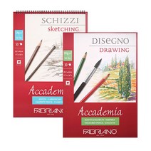 파브리아노 아카데미아 드로잉스케치북(A3), 상단 제본형 A3/200g/30매(AC06)-드로잉용