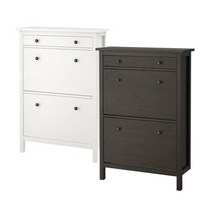 이케아 HEMNES 헴네스 2칸신발장/수납장/인테리어신발장, 화이트_001.695.60