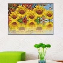 큐브아트 보석십자수 부귀향일규(50x40cm전체원형)