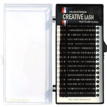 라라속눈썹 크리에이티브 실크속눈썹 16줄 인조 속눈썹, 1개, 0.15mm C컬 14mm