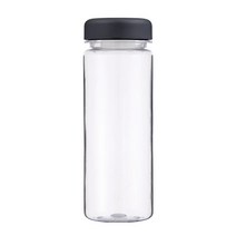 한성글로벌 클리어 물병 무지보틀 500ml 보틀인쇄, 검정