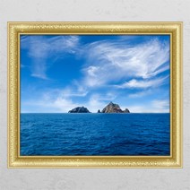 꾸밈 ca606-독도창문그림액자 시트지, C타입-엘레강스골드