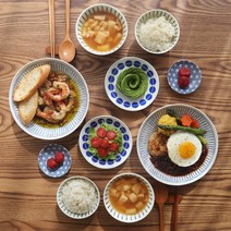 히츠키코보 프롬재팬 쿠모 2인세트 10p, 공기2p+대접2p+14쿠프2p+종지2p+파스타접시2p