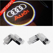 아우디 AUDI LED 도어라이트 도어빔 A4 A5 A6 A7 A8 Q5 Q7 TT, 선택02(13mm), 아우디원형