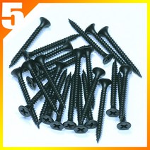 명화금속 국산 흑색외날 나팔머리 석고비스 38mm 목재용나사 철판비스 철판나사