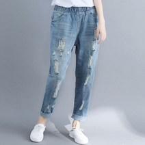 마더라이크 JS.2024밴딩 롤업 청바지