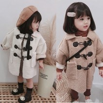 쪼꼬미샵 아동 크림 떡볶이 겨울 코트