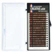 태강산업 속눈썹 16줄 다크브라운 인조, C컬 0.15 10mm, 1개