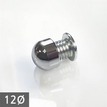 1단 다보볼트 (밀착형) 12Ø 은색원형 장식볼트 8mm, 1개