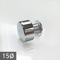 1단 다보볼트 (밀착형) 15Ø 은색평형 장식볼트 14mm, 1개