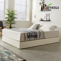 파로마 코니 투매트리스 침대 프레임만Q, 아이보리