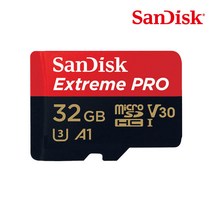 샌디스크 익스트림 프로 마이크로 SD카드 SDSQXCG, 32GB