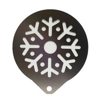 다하임 스테인리스 스텐실 모음, 05눈꽃송이, 1개