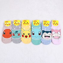 스타일헤이즈 파스텔헬로포켓몬 포켓몬양말 정품캐릭터양말 발목양말 여자 여성 패션
