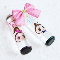 이안 인주없이 사용하는 꾸러기 만년도장 주문제작 캐릭터 스탬프, B3/특별해 여, D형서체_파랑잉크