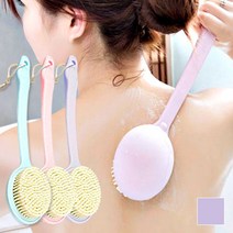 아루아 바디브러쉬 프리미엄 등드름 목욕솔 등밀이 샤워브러쉬 샤워타올, 바이올렛, 1개, 1개