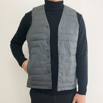 에이피티 남여공용V넥 경량 베스트 패딩조끼