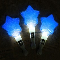 와우파티코리아 LED 오각별 봉(소), 블루, 1개