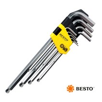 베스토 육각 볼렌치세트 9PCS 슈퍼 롱 230mm L렌치 엘렌치 셋트 육각렌치