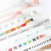 와우샵 감성데코 마스킹 테이프 18종 15mm * 7mm, 자동차, 1개