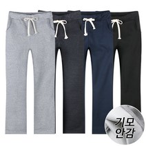 포커스코리안 겨울 남성 기모트레닝바지 기모무지슬림부츠컷바지