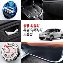 JS automotive 쌍용 티볼리에어 차량전용 실내 패널 기스방지 카본 스티커 튜닝 악세사리, 02_도어캐치 패널 마스크