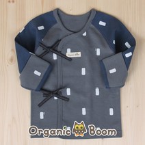 [오가닉붐]착한 유기농 네모네모 배냇저고리 오가닉