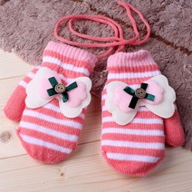 큐트 리본 벙어리 장갑(아동) 썰매장판매용 산악회