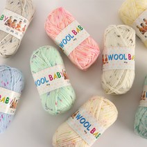 [앵콜스] 울베이비실 뜨개실 털실, 2618 옥색땡땡