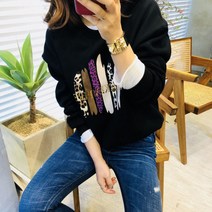 모노타임 여성용 호피 맨투맨