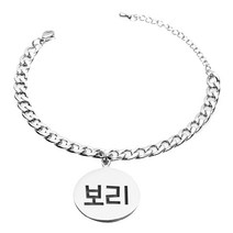 은가비펫 써지컬스틸 강아지 인식표 애묘 애견목걸이 원형 체인A, 전체 써지컬스틸 원형 체인A