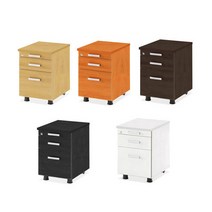 몰퍼니처 책장 서랍 YWD9001 3단 이동식 서랍, 월넛