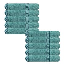 송월타월 송월베이직 에스닉 개업 홍보 기업 회사 행사 기념수건, 10장, 청록