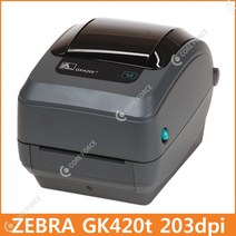 ZEBRA(지브라) GK420t 203dpi 시리즈 데스크탑 프린터 바코드 라벨프린터, GK420t+RS232시리얼