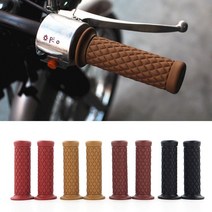 오토바이 레트로 니그립패드 핸들그립 커버 튜닝 용품, A-2핸들그립_블랙