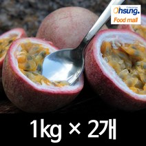 [오성식품] 패션후르츠1kg *2개, 2개