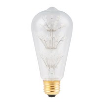 CK LED 트리형 눈꽃 전구 클리어, 전구색, 1개