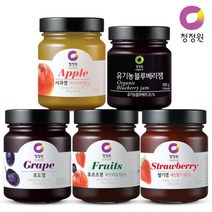 청정원 과일잼370gx3개 4종택1 혼합가능, 1개, 05 포도잼2+사과잼1