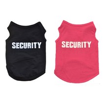 강아지 고양이 시큐리티 슈프림 사계절 옷 티셔츠, 시큐리티(블랙)