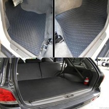 홉스 냄새없는 풀세트 고무매트, 그랜드스타렉스(5밴=11인승)(운전+조수석), (트렁크매트-빨강)