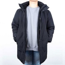 MACCI 남성 웰론 다운 롱 후드 패딩