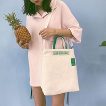 점핑몰 캔버스 파스텔 가방 크로스 에코백