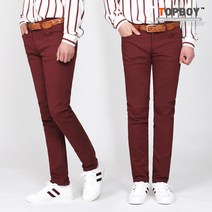 TOPBOY 클래식 슬림 스판 면팬츠 SCC159PT