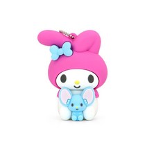 산리오 마이멜로디 입체 피규어 USB 메모리 체리핑크, 32GB