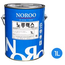 노루페인트 외부용 원색 수성페인트 노루렉스 1L 무광, 흑색