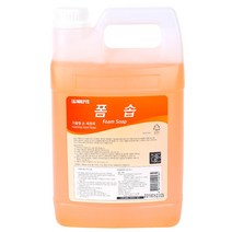 말표 폼솝 3.75L 리필 핸드워시 거품 손세정제 물비누, 4통
