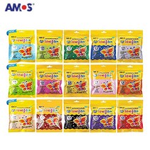 아모스 탱탱 아이클레이 50g파우치 낱색판매 총15색, 갈색