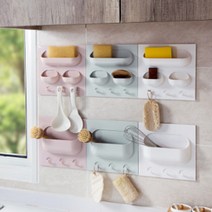 디엠하우스 벽포켓 벽면 인테리어소품 스토리지 보드-핑크 3구, 1개