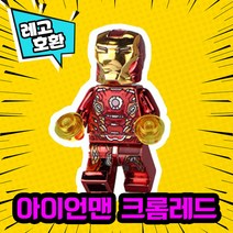 레고호환 어벤져스 히어로 미니피규어 시리즈 Ver.1 레고호환블록, 14.아이언맨 레드크롬(M-060)