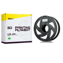 맥스플러스 [맥스+] 3D프린팅 PLA 필라멘트-1.75mm 1kg, 흰색